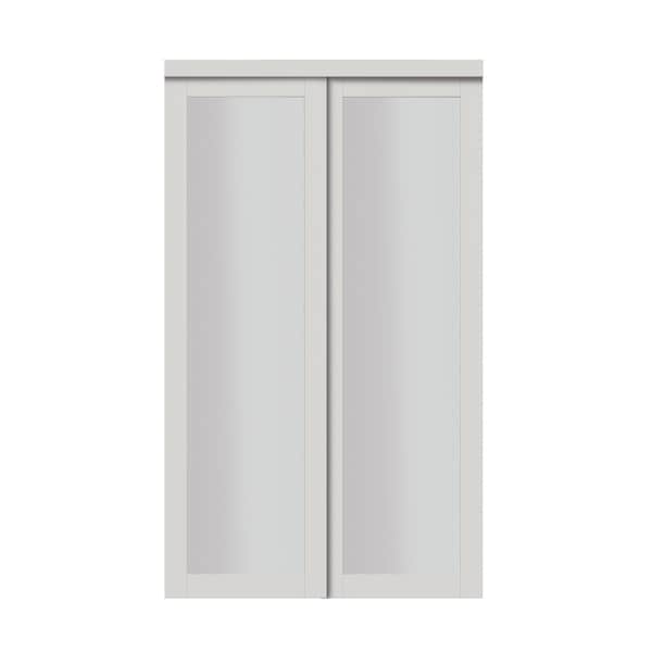 Renin Renin 48 in. x 80 1/2 in. Euro 1-Lite Bypass Door EU2010BWFGE048080 - main